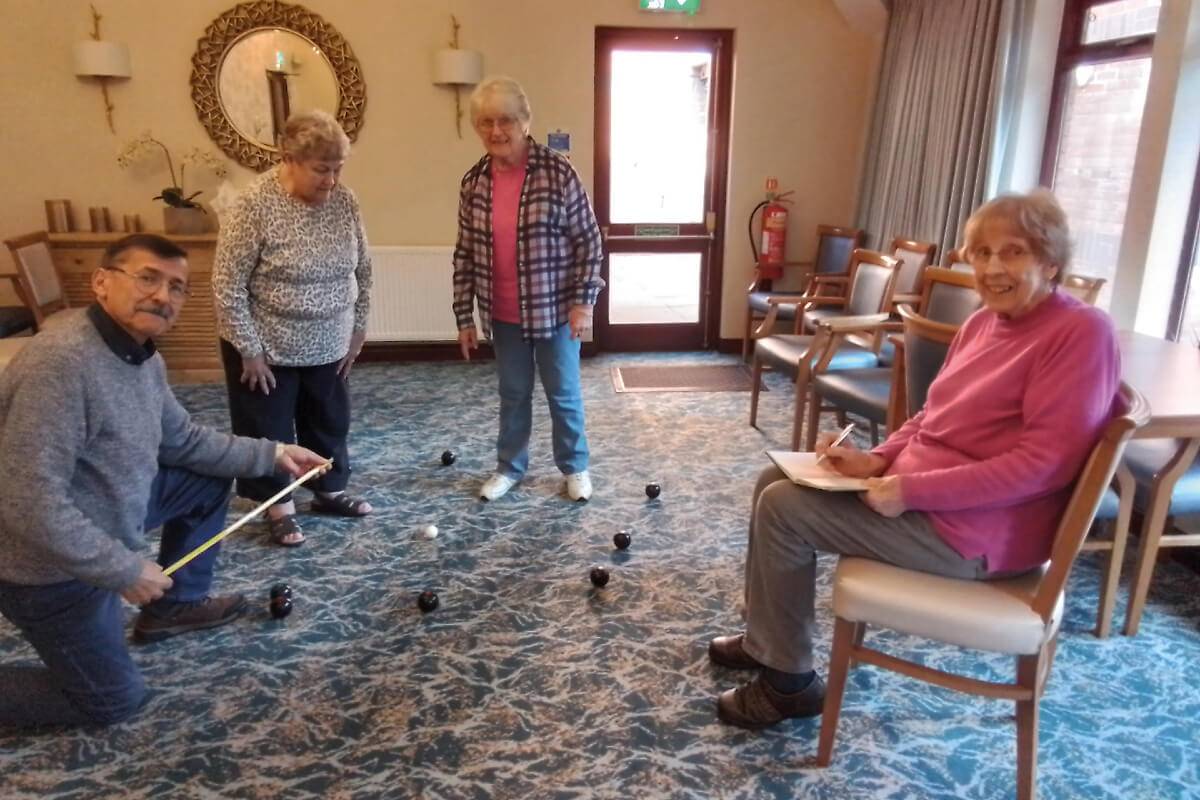 Featured image for “It’s how we roll! Carpet bowls at Boat Lane Court”